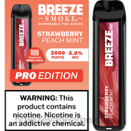 Breeze Pro 2000 bocanadas 28FJVD12 fresa melocotón menta - Breeze Vape Thc