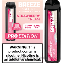 Breeze Pro 2000 bocanadas 28FJVD13 Crema de fresa - Breeze Vape Precio