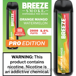 Breeze Pro 2000 bocanadas 28FJVD19 sandia mango naranja - Breeze Disposable Vape