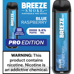 Breeze Pro 2000 bocanadas 28FJVD35 frambuesa azul - Breeze Vape Mint